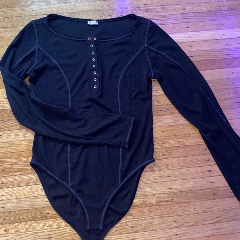 Free people long sleeve body suit